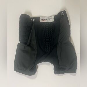 Schutt YL Black Padded Compression Shorts